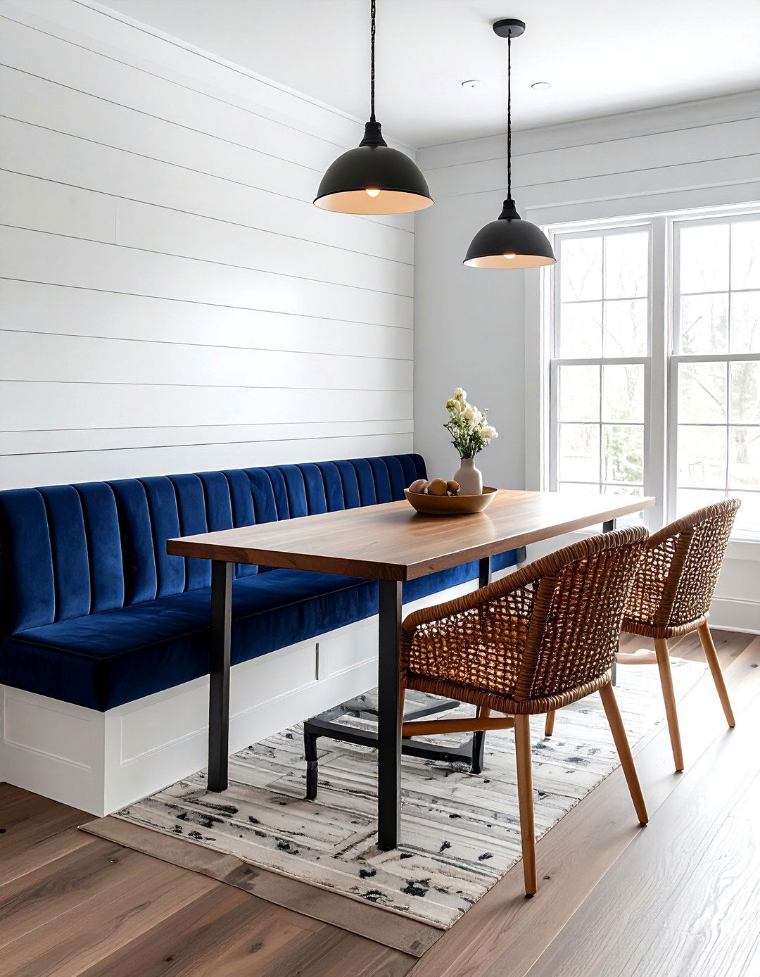 Banquette Seating In Narrow Space - 30 oddly shaped dining room ideas