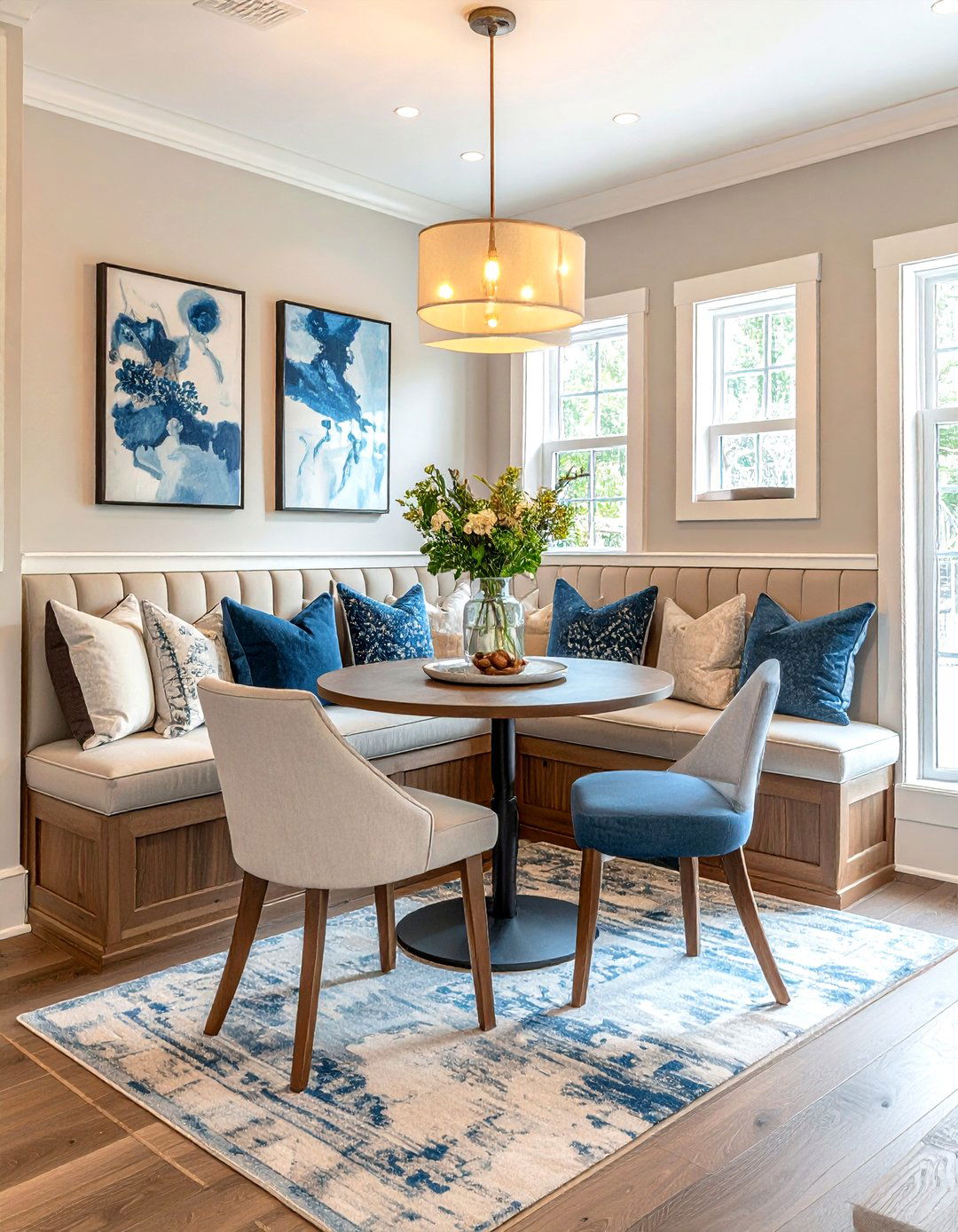 Banquette seating dining room - 30 viral dining room ideas