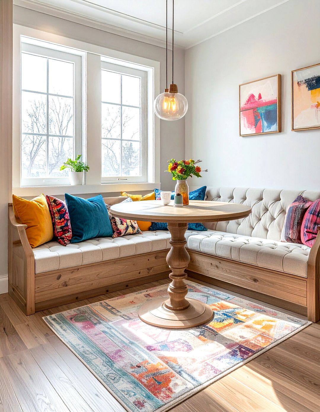 Banquette seating dining room - 30 welcoming dining room ideas