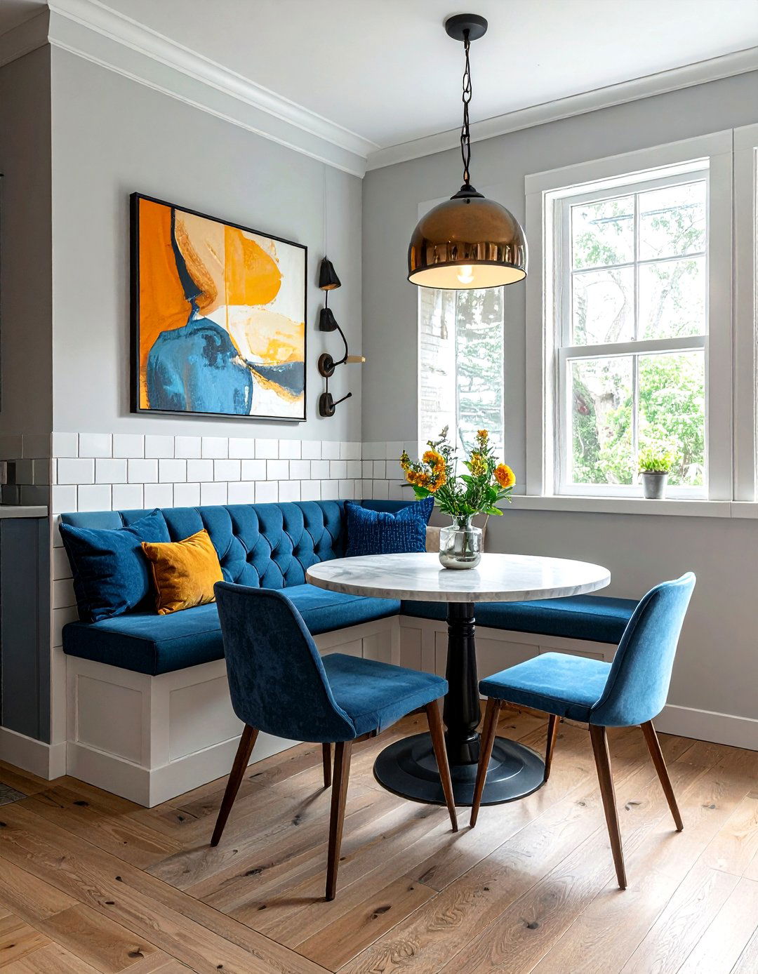 Banquette seating kitchen - 30 townhouse kitchen ideas