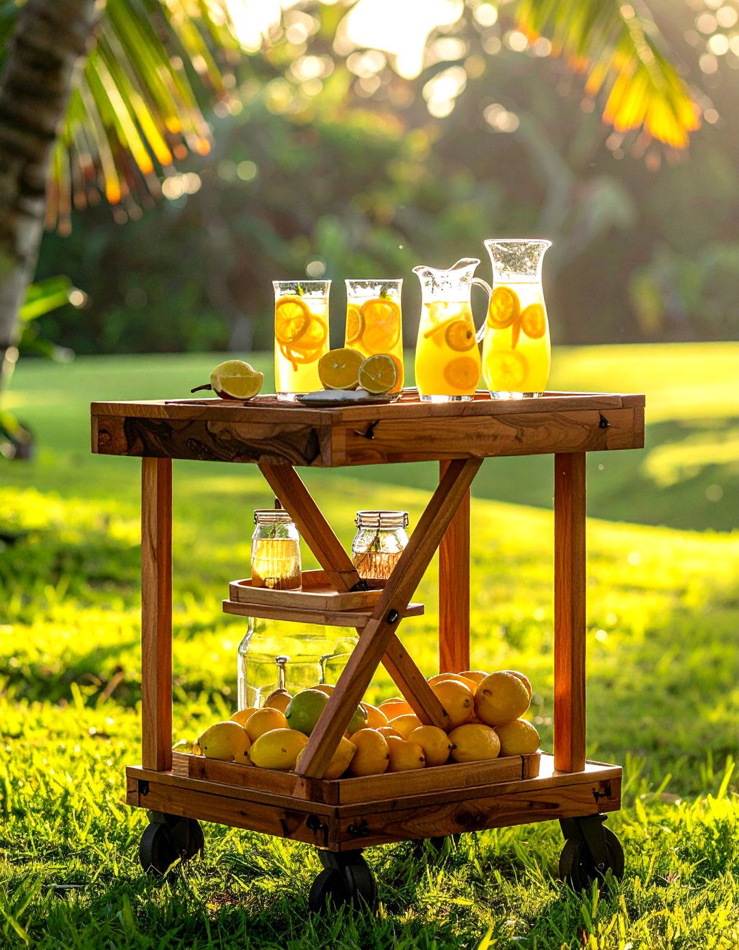 Bar Cart - 30 deck decor ideas