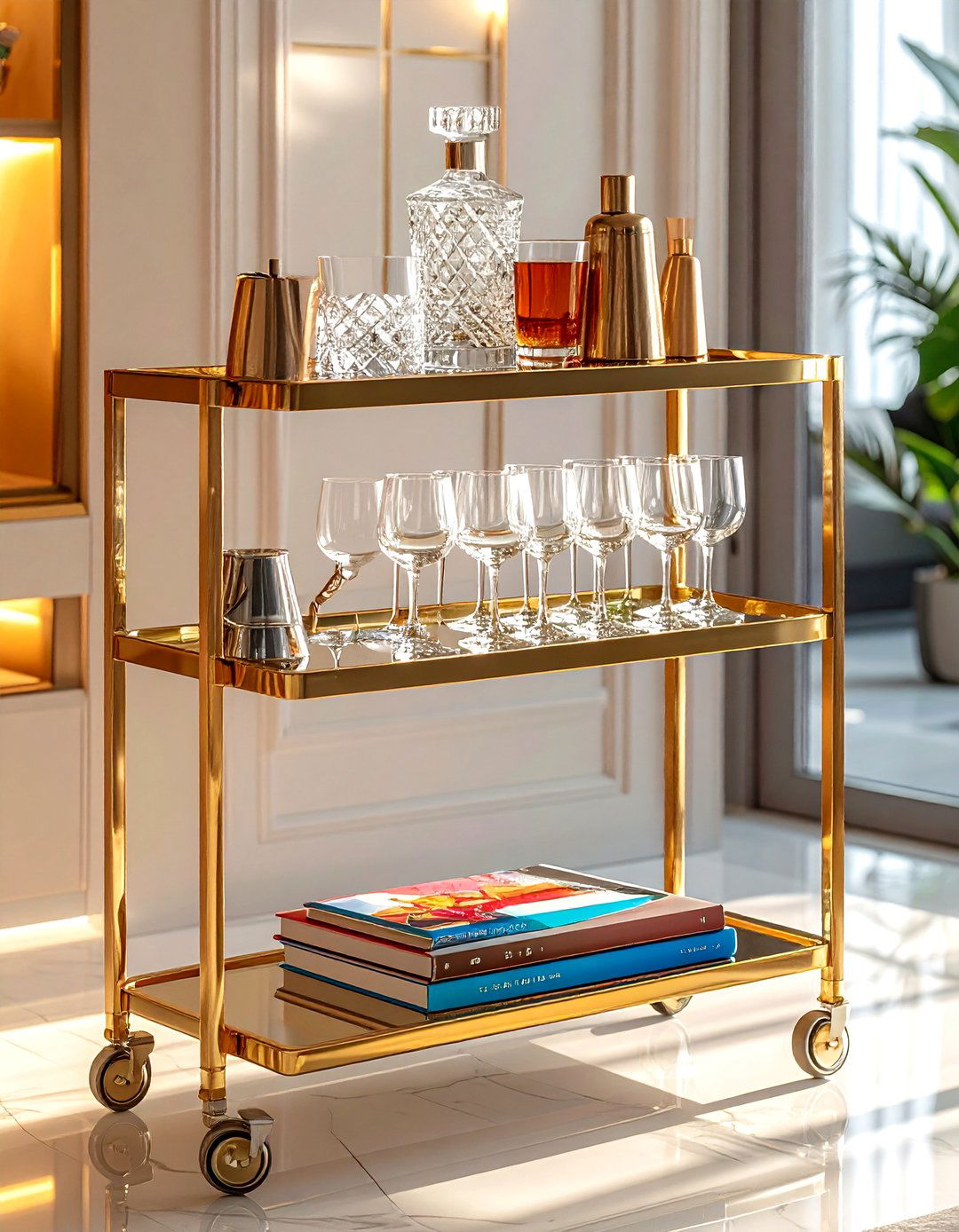 Bar Cart Decor - 30 styling vignette ideas