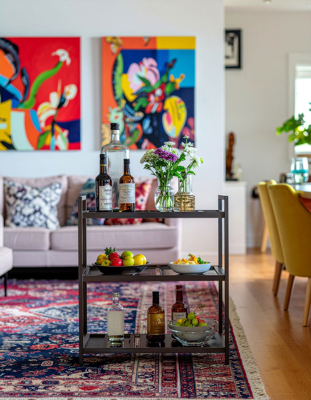 Bar Cart Styling - 30 dining room bar cart ideas