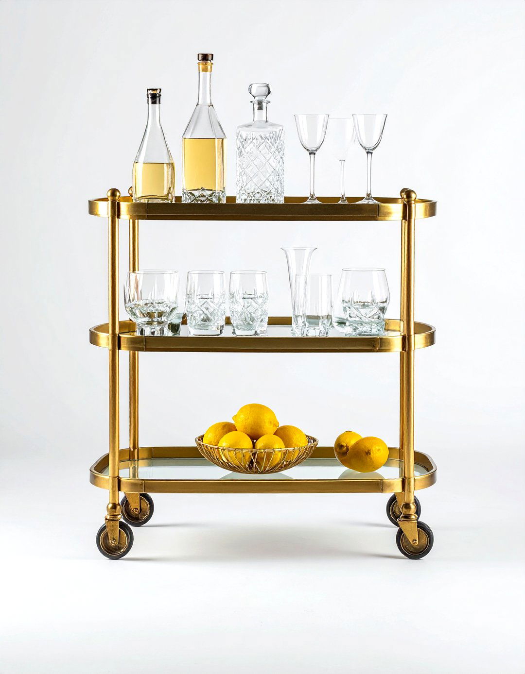 Bar Cart - 30 achievable decor ideas