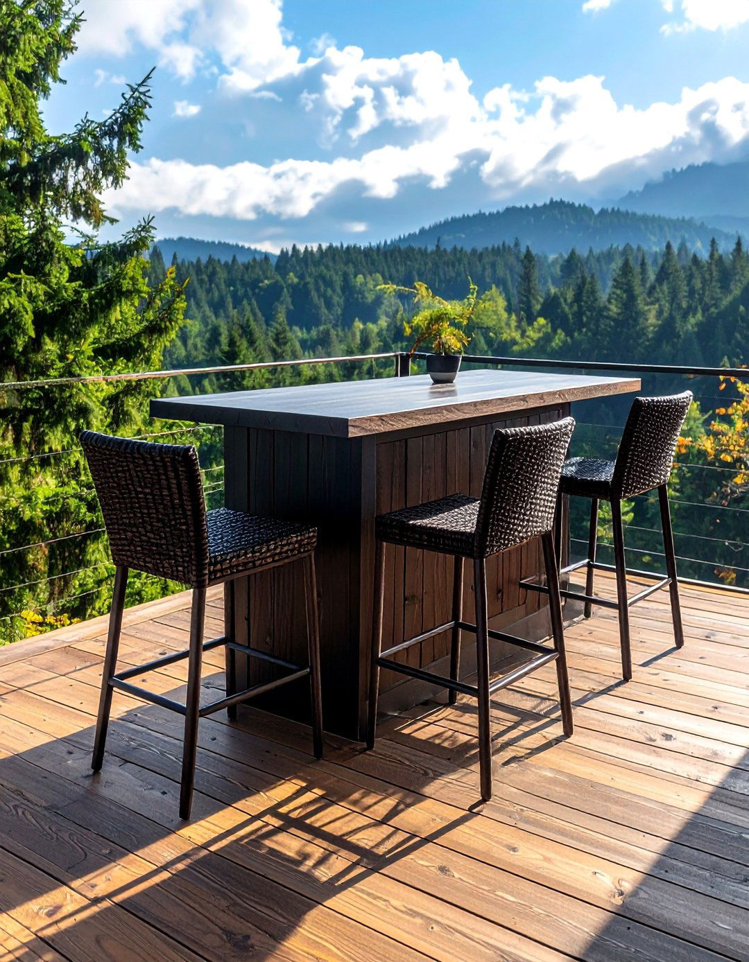 Bar height patio set - 30 outdoor furniture ideas