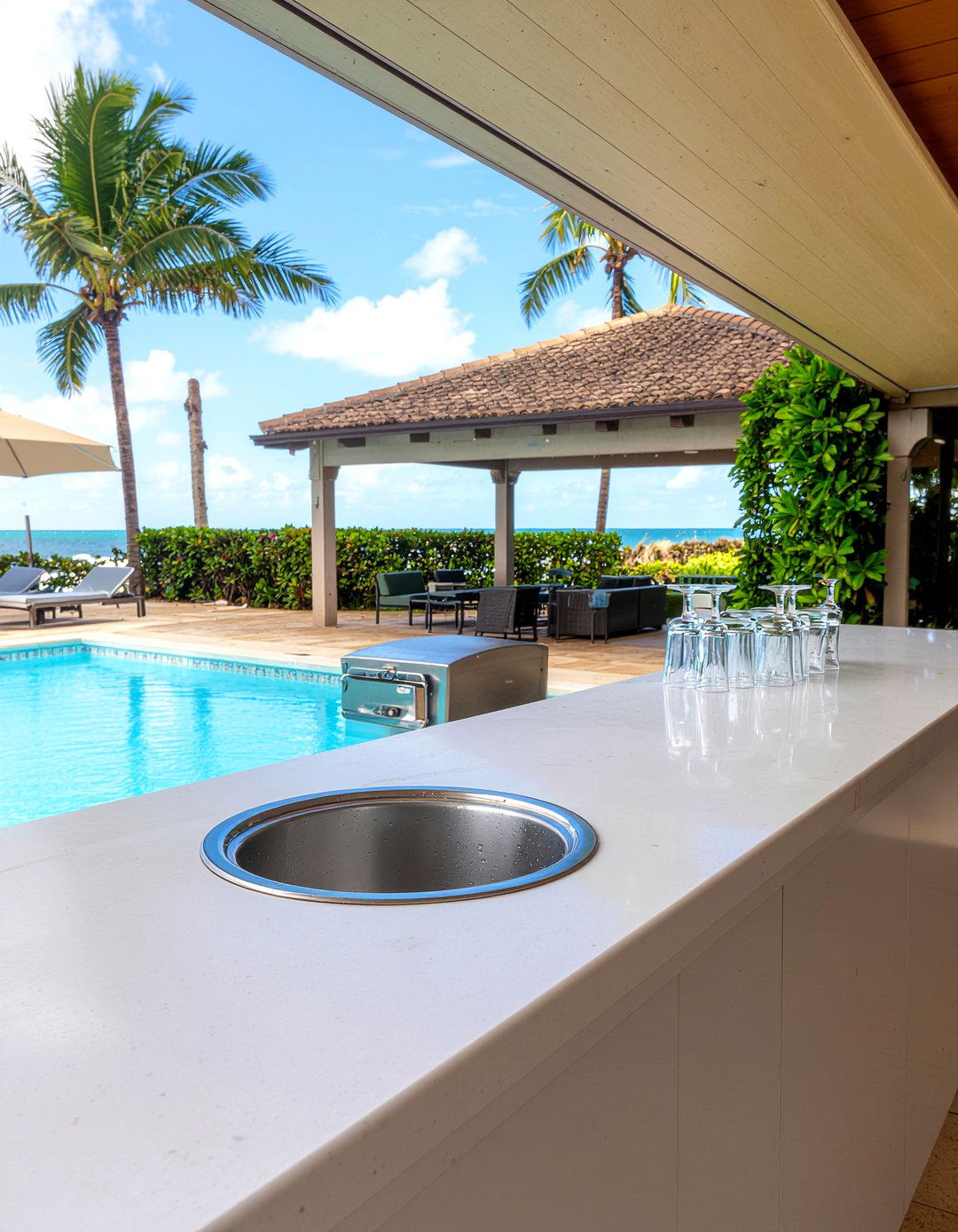 Bar sink for patio - 30 outdoor kitchen sink ideas