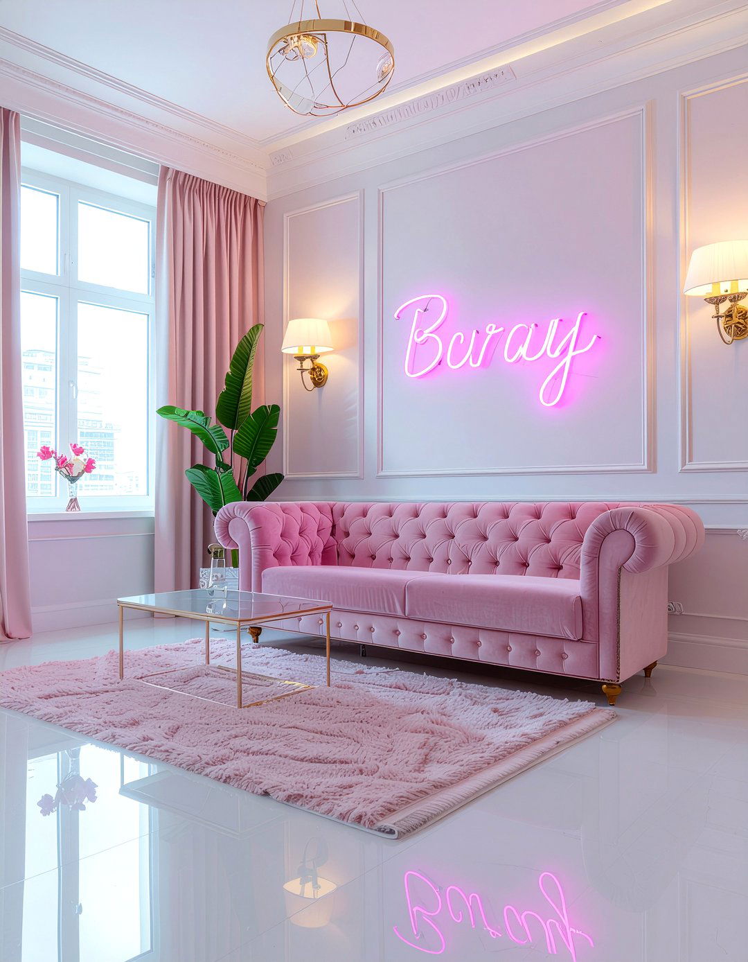 Barbie living room - 30 movie themed living room ideas