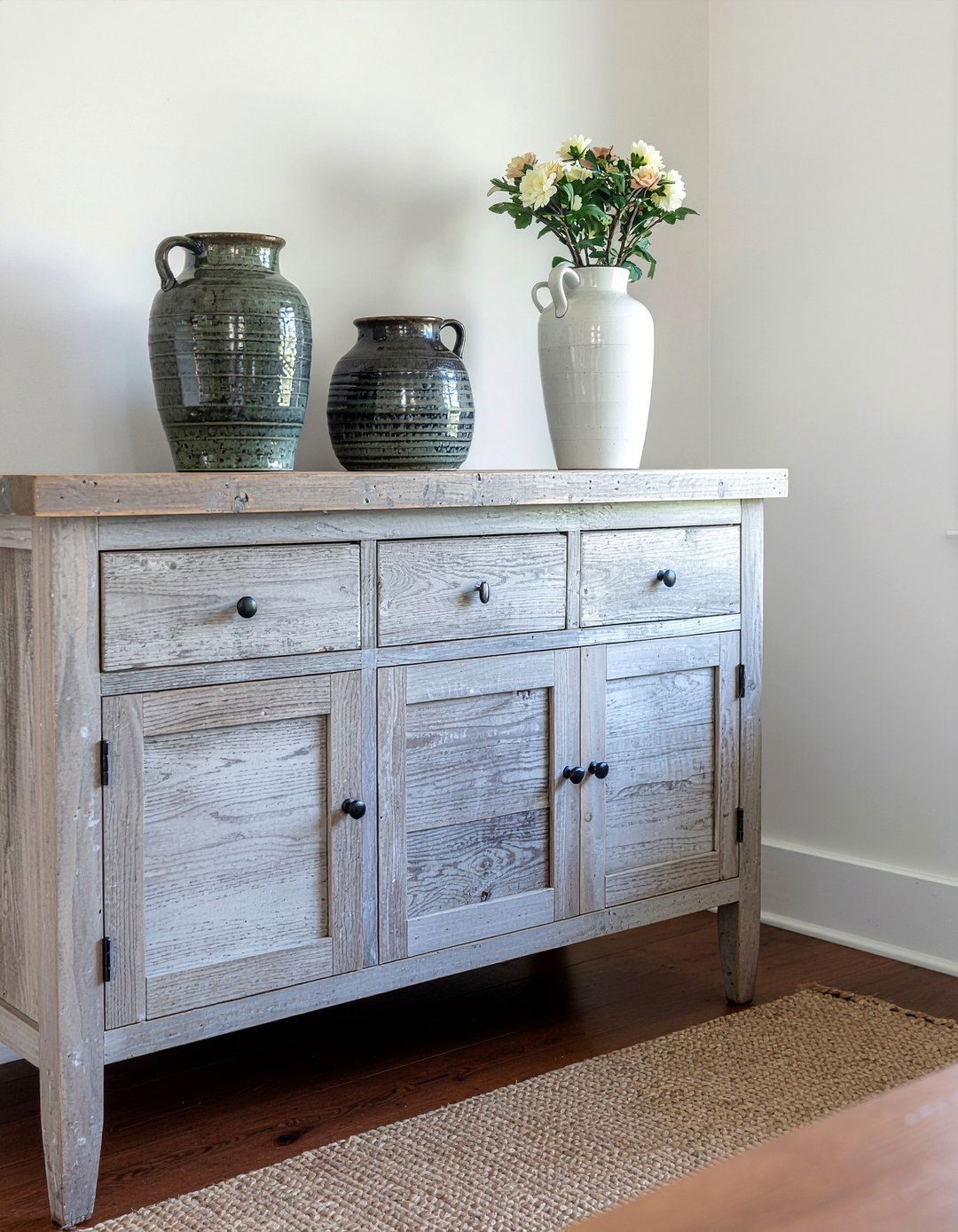 Barn Wood Cabinet - 30 living room lodge furniture ideas