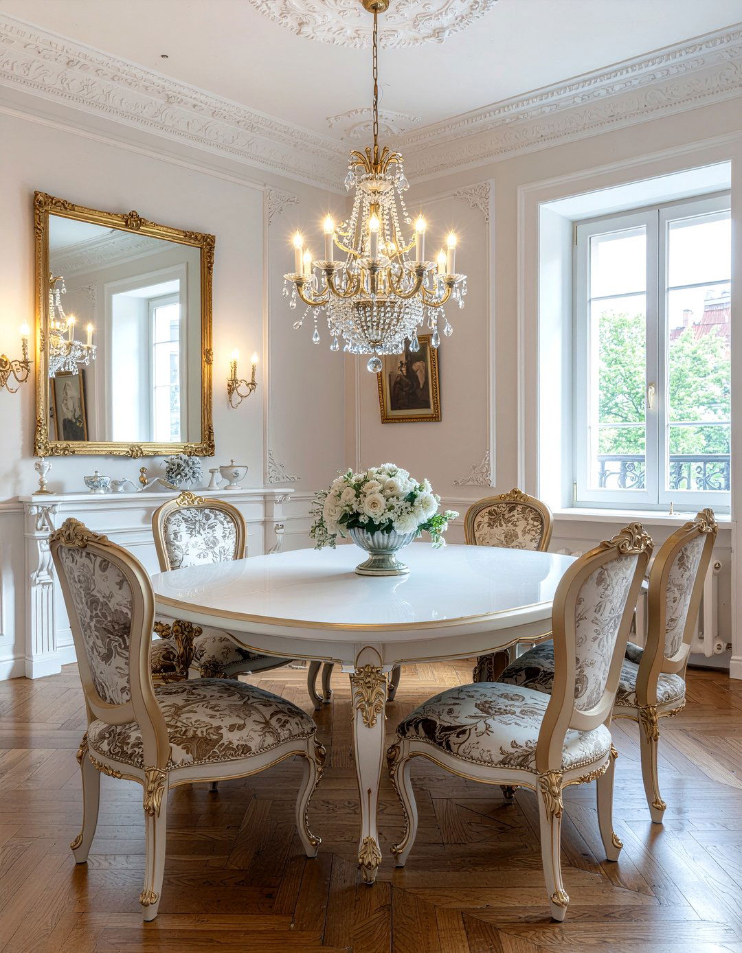 Baroque Inspired Dining Room - 30 European inspired dining room ideas