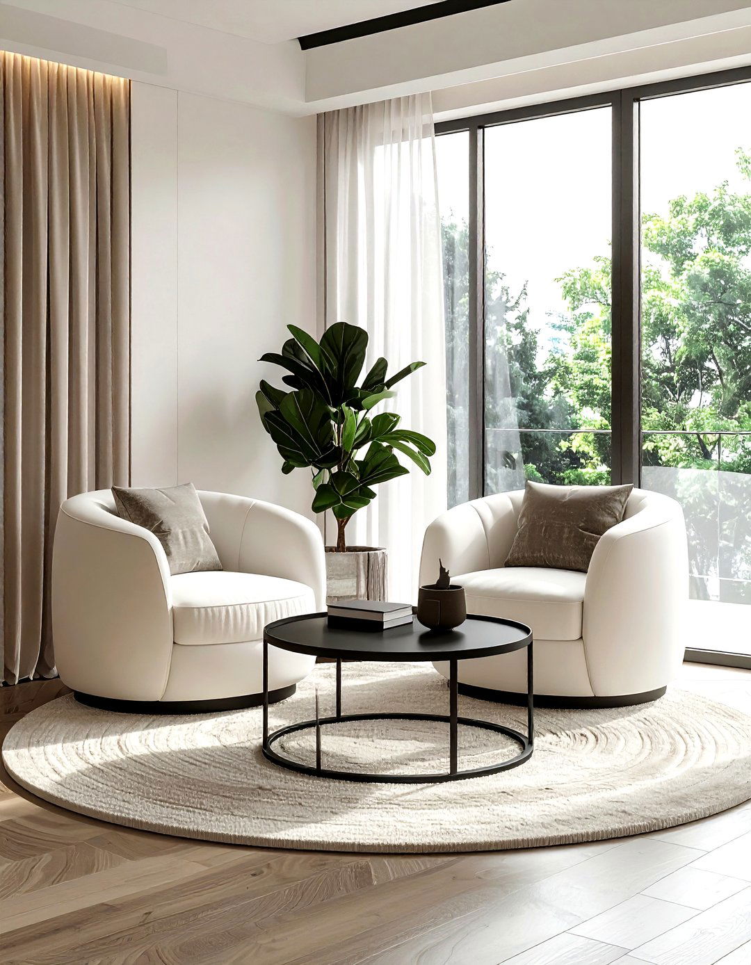 Barrel swivel chair - 30 living room swivel chairs