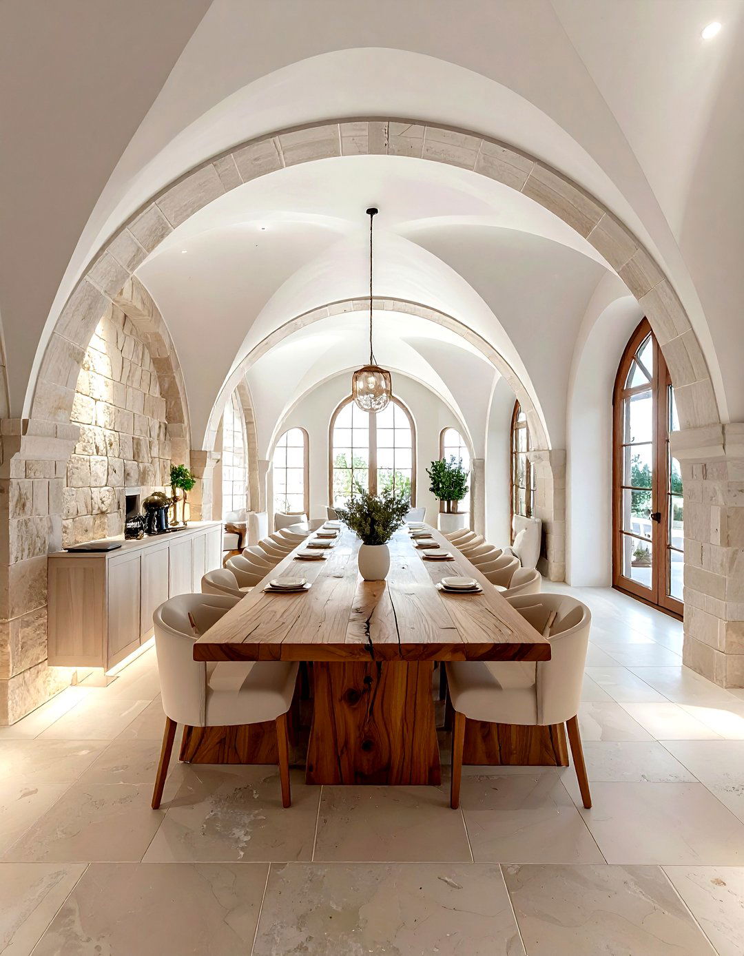 Barrel vault dining room ceiling - 30 dining room ceiling design ideas