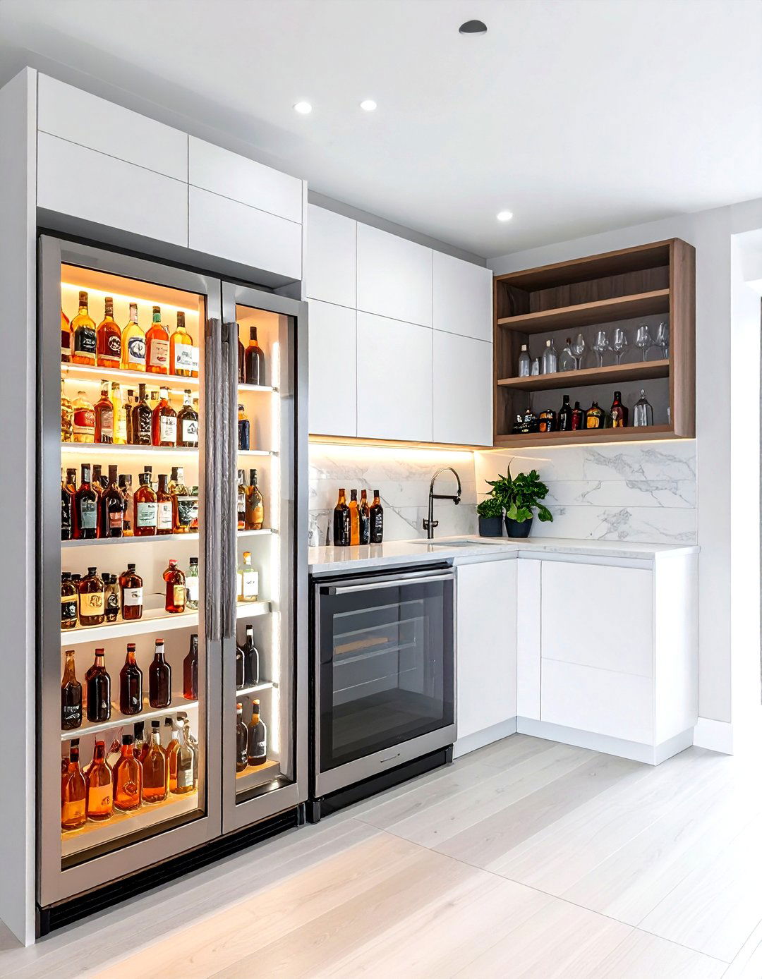 Basement Bar Fridge - 30 basement bar ideas