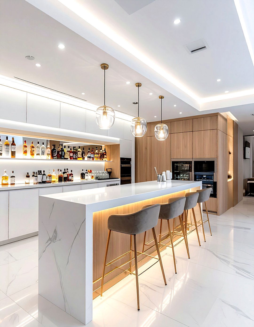 Basement Bar Lighting - 30 basement bar ideas