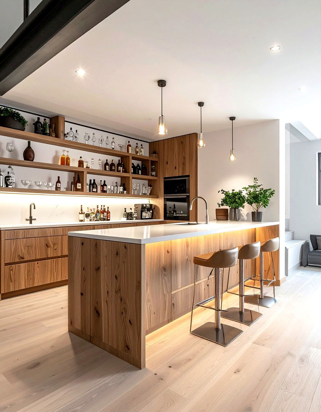 Basement Bar Nook - 30 basement bar ideas