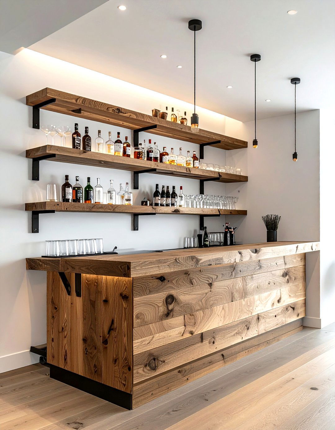 Basement Bar Shelving - 30 basement bar ideas