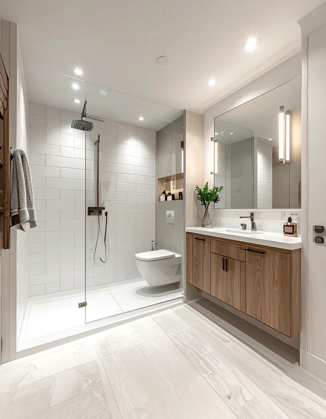 Basement Bathroom - 30 bedroom to bathroom conversion ideas