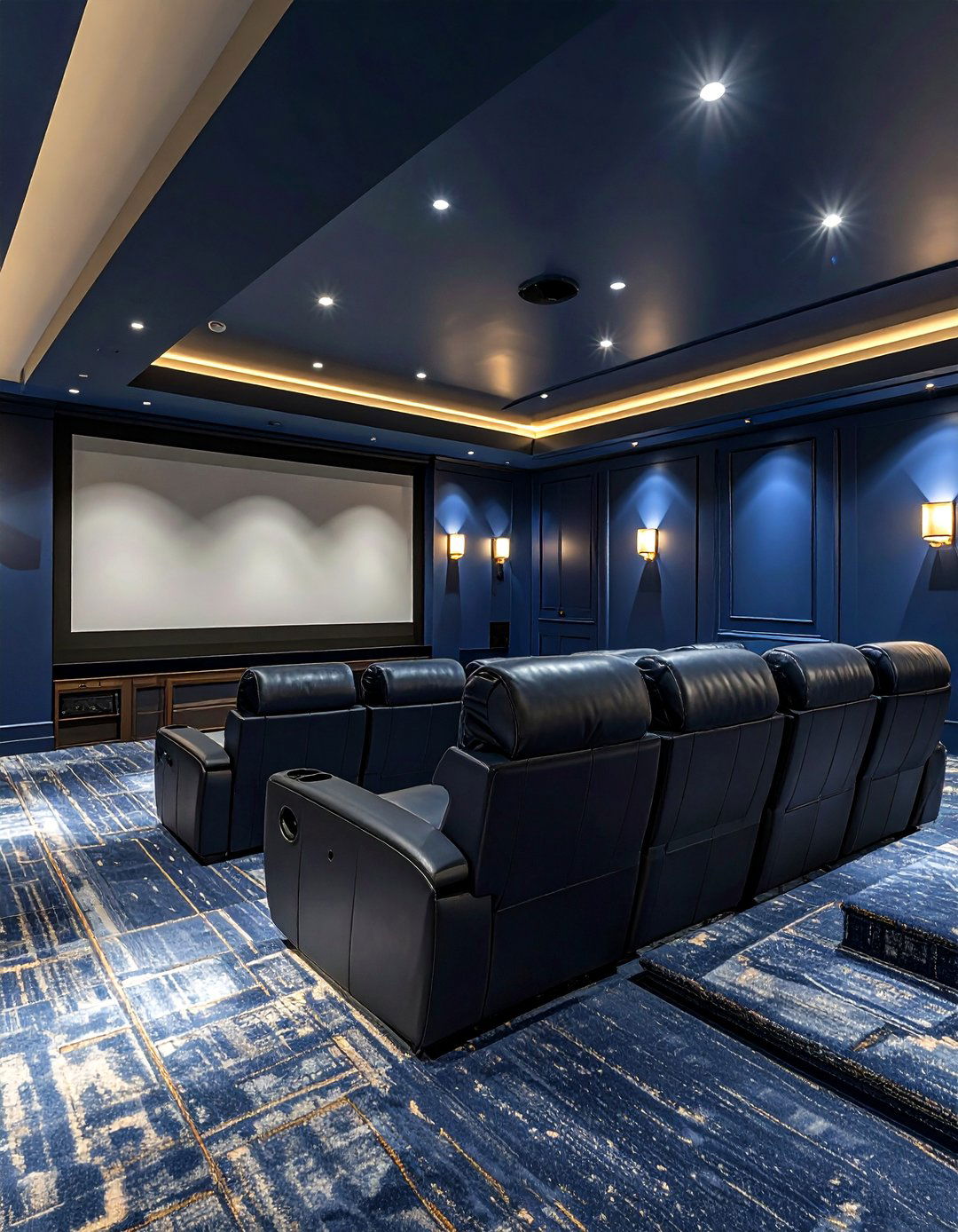 Basement Home Theater - 30 House Beautiful decor ideas