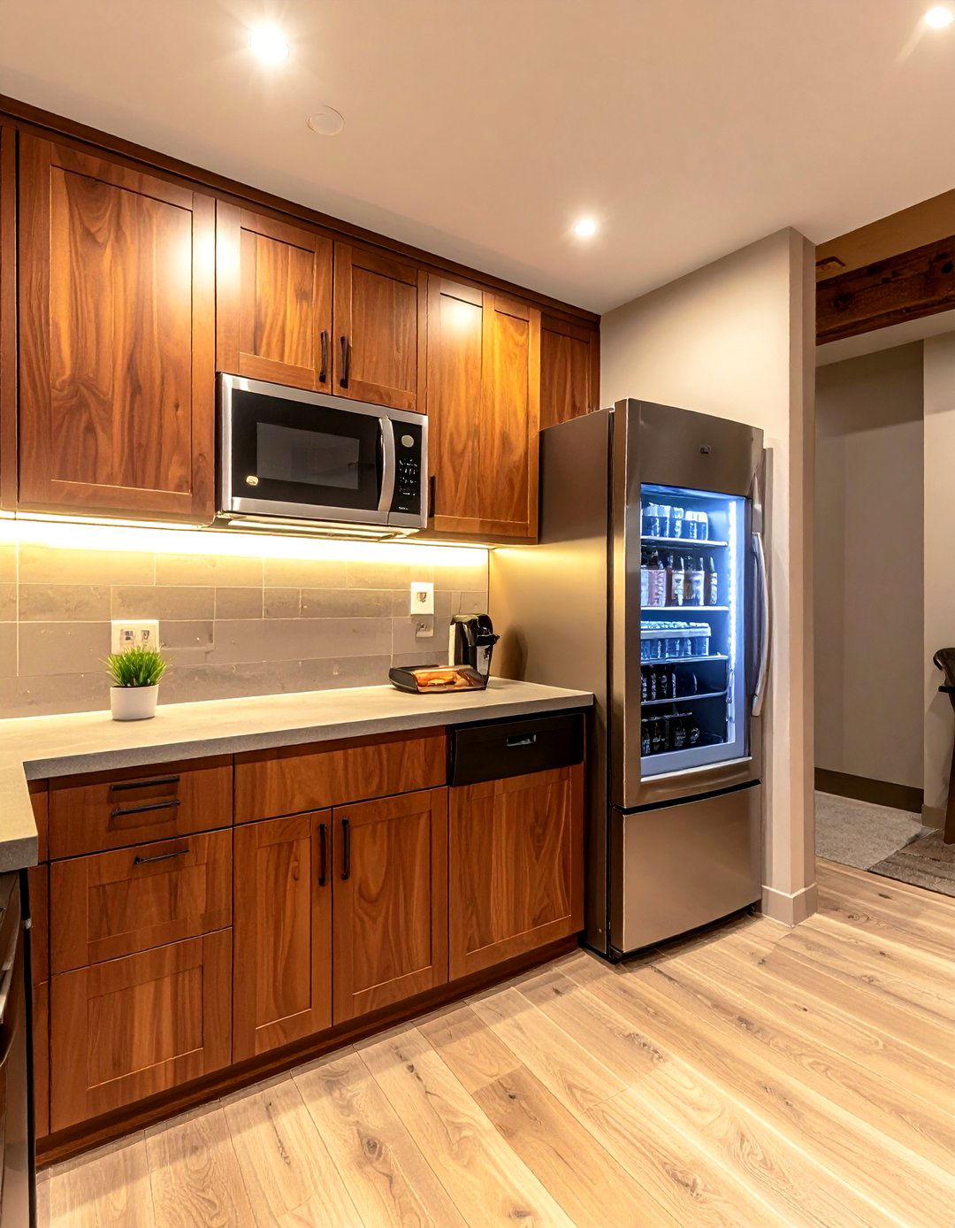 Basement Kitchenette Beverage Center - 30 kitchen home bar ideas