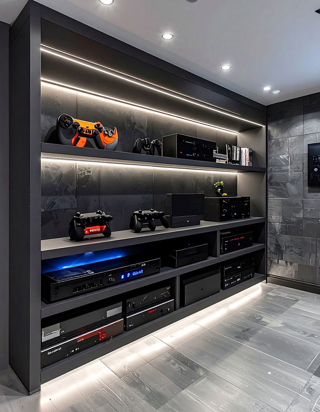 Basement Media Shelf - 30 wall shelf decor ideas