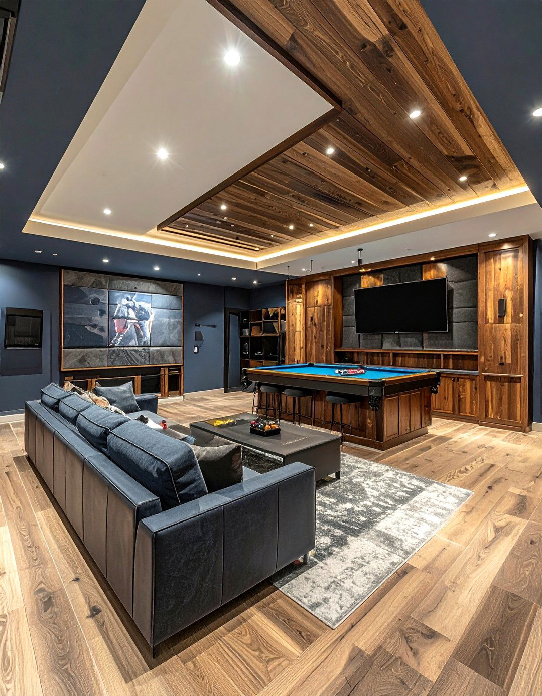 Basement Sports Living Room - 30 sports themed living room ideas