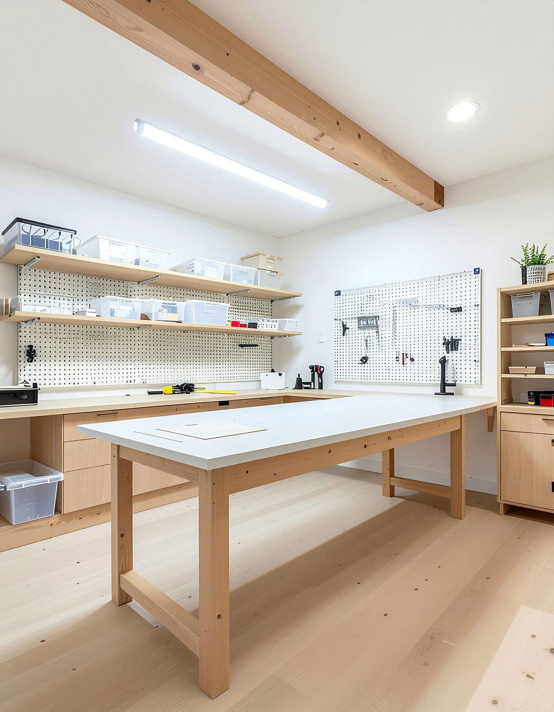 Basement craft room - 30 finished basement ideas