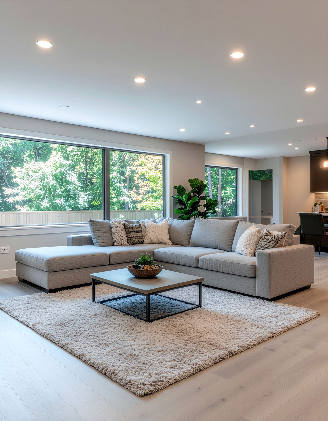 Basement living room - 30 finished basement ideas