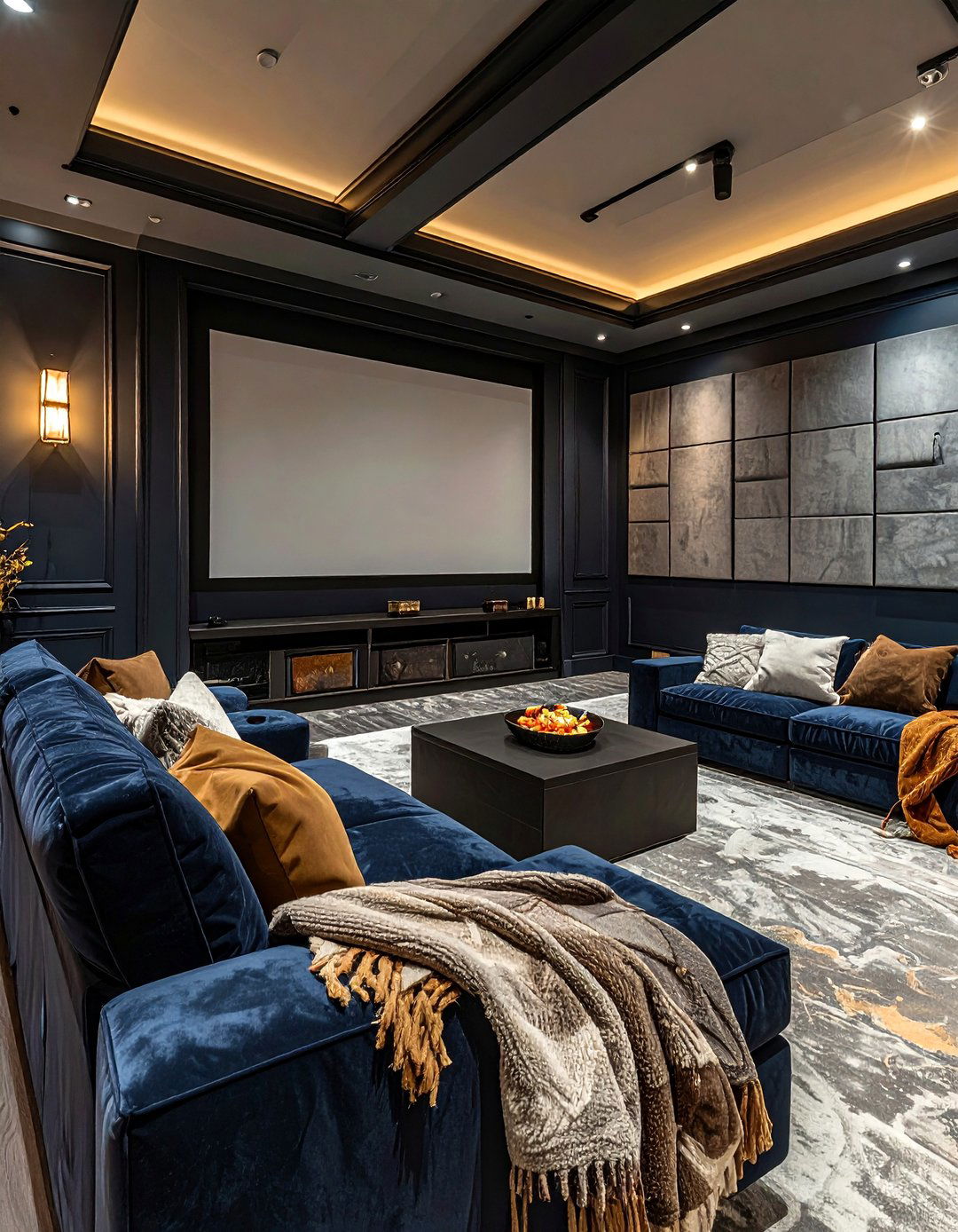 Basement media room - 30 home styling ideas