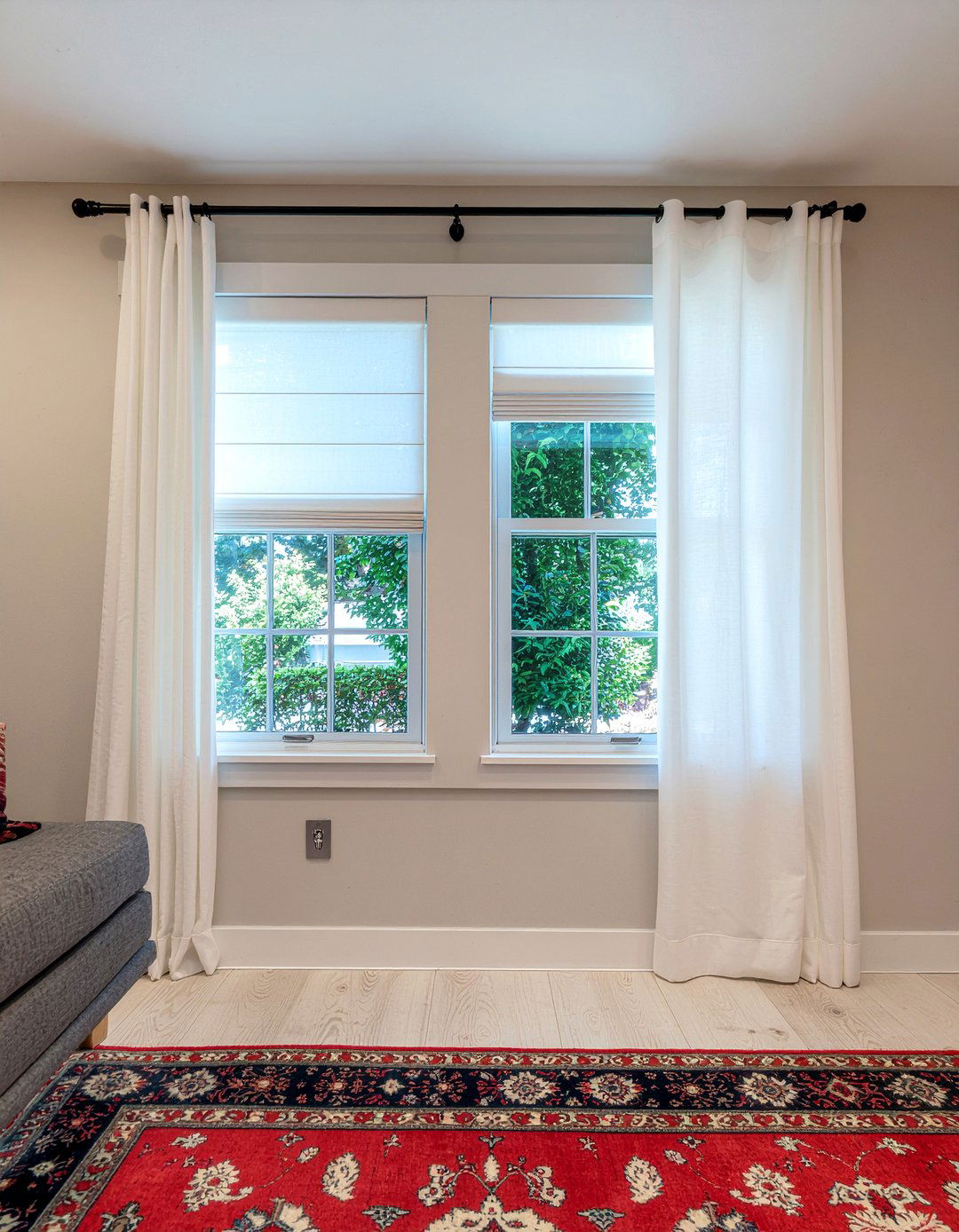 Basement window treatment - 30 basement living room ideas