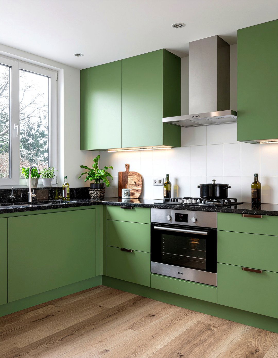 Basil green kitchen cabinets - 30 green kitchen cabinet ideas