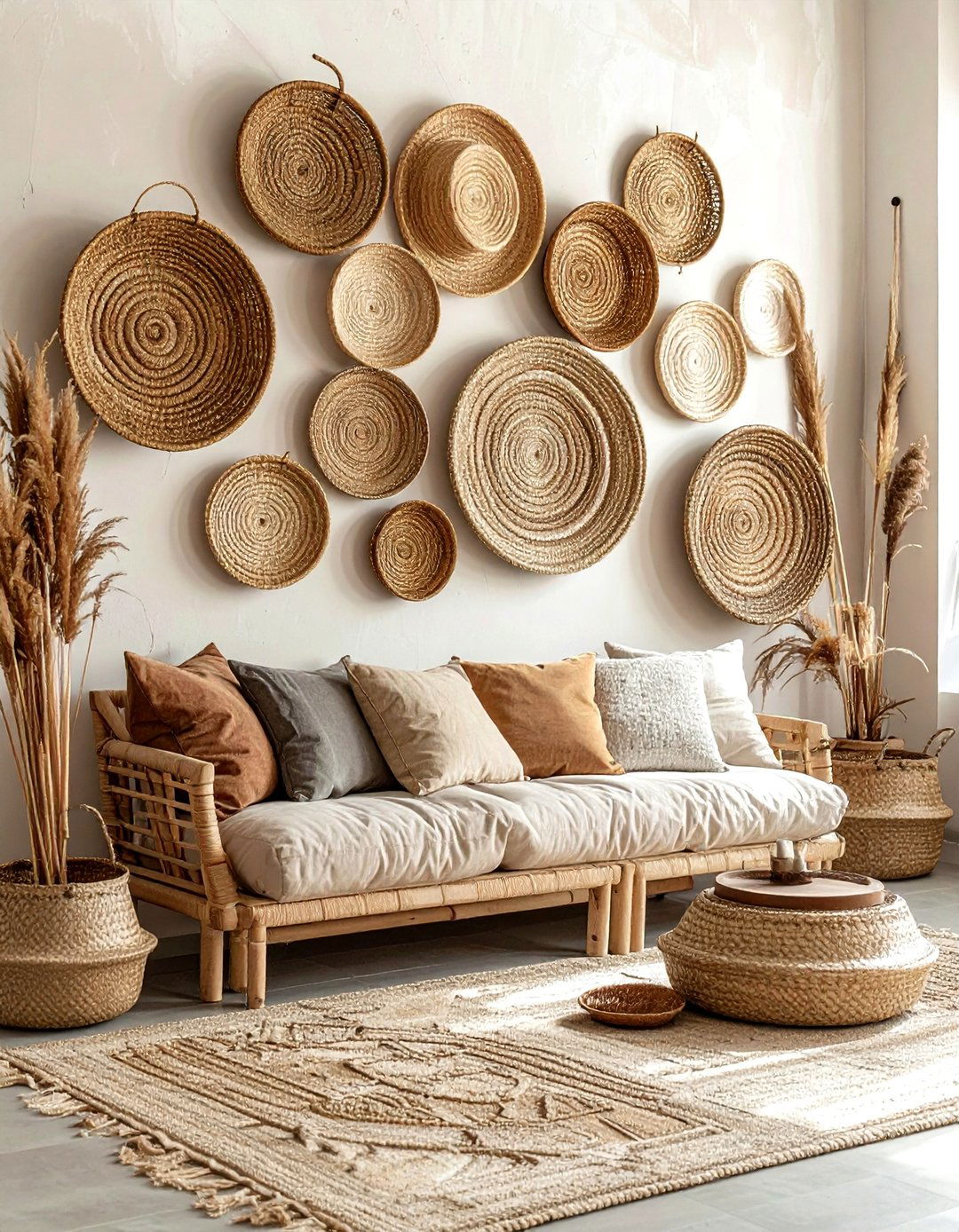 Basket Wall Decor - 30 woven basket ideas