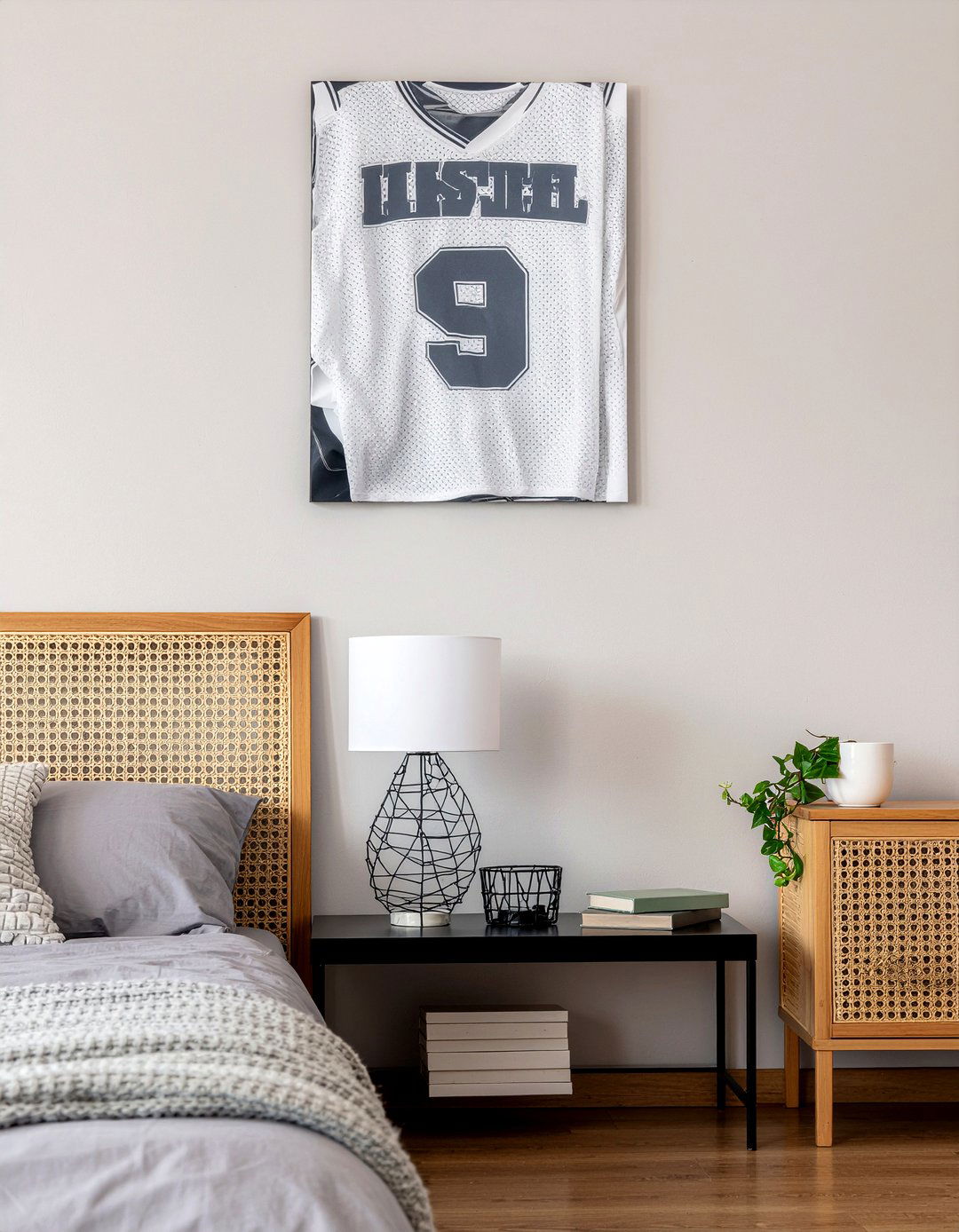 Basketball Jersey Frame - 30 basketball bedroom ideas