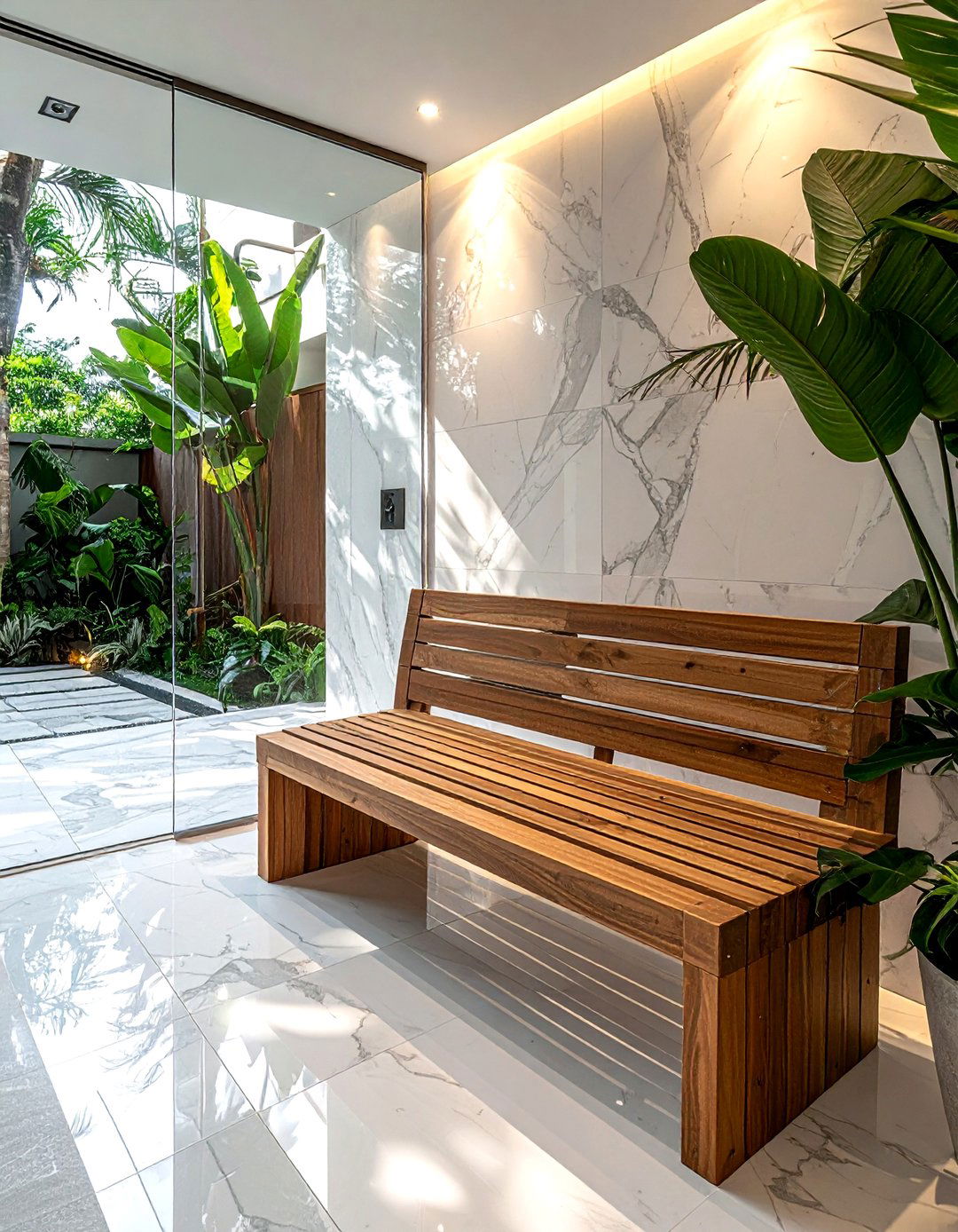 Bathroom Bench - 30 bathroom furniture settings