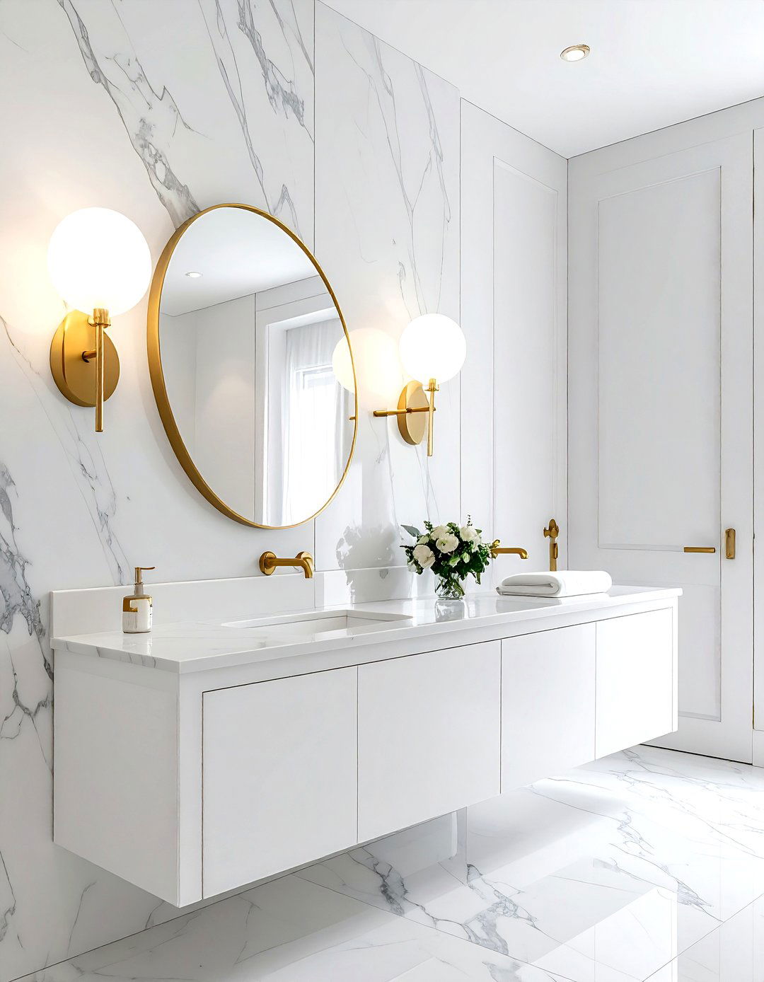 Bathroom Brass Wall Sconce - 30 statement lighting ideas