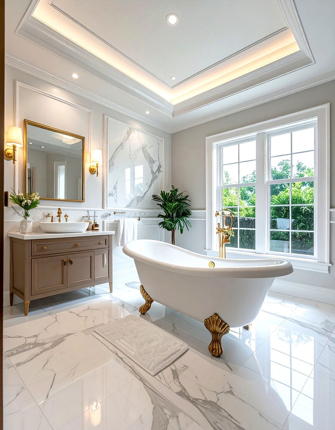 Bathroom Crown Molding - 30 crown molding ideas