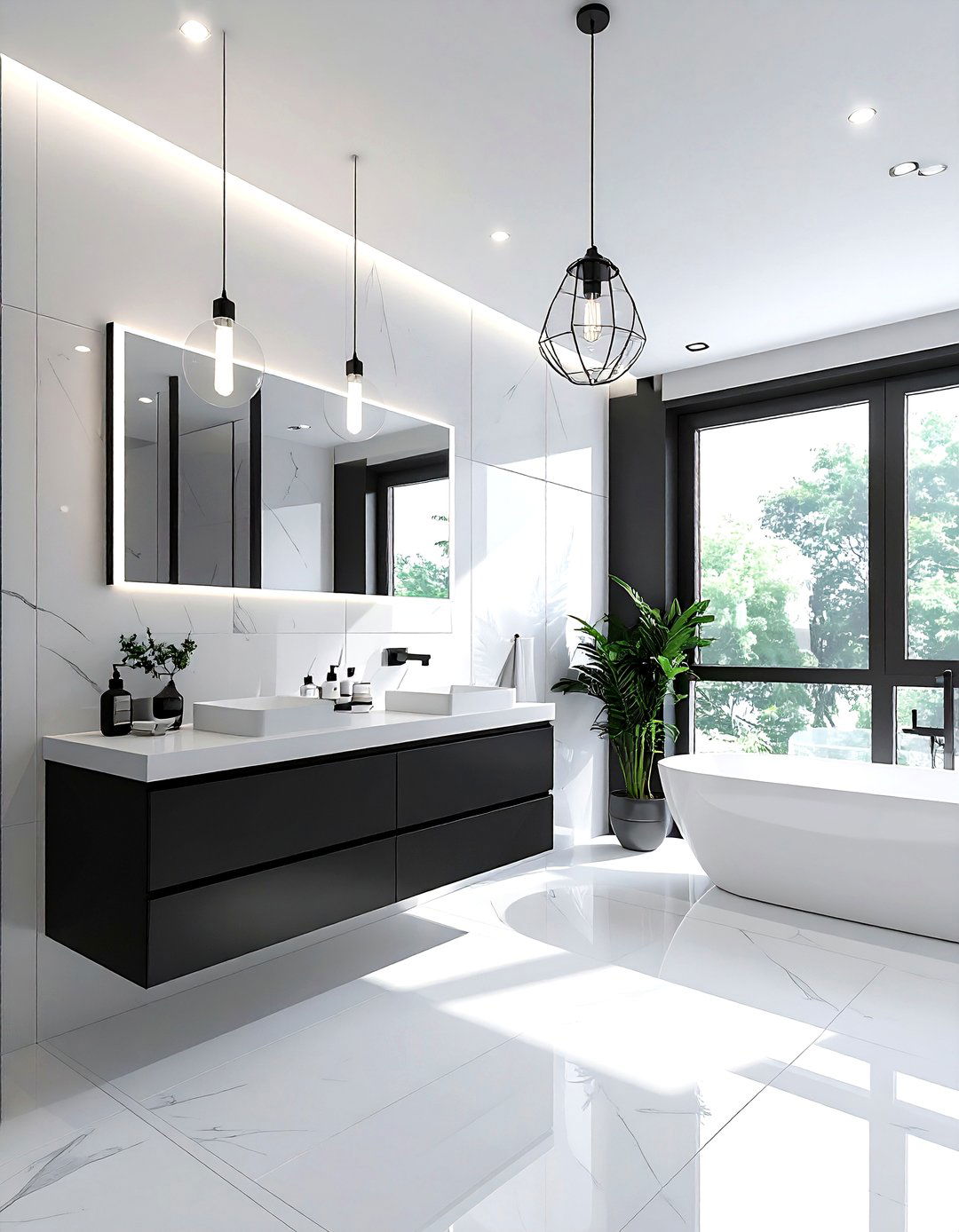 Bathroom Lighting - 30 quick bathroom makeover ideas