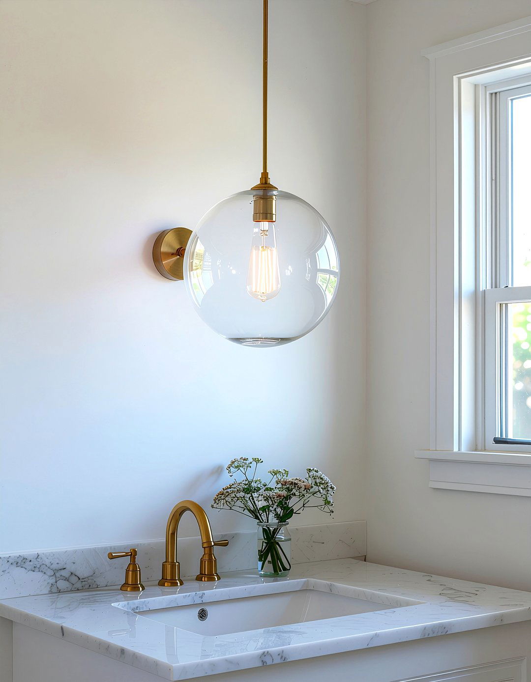Bathroom Pendant Light - 30 bathroom feature ideas