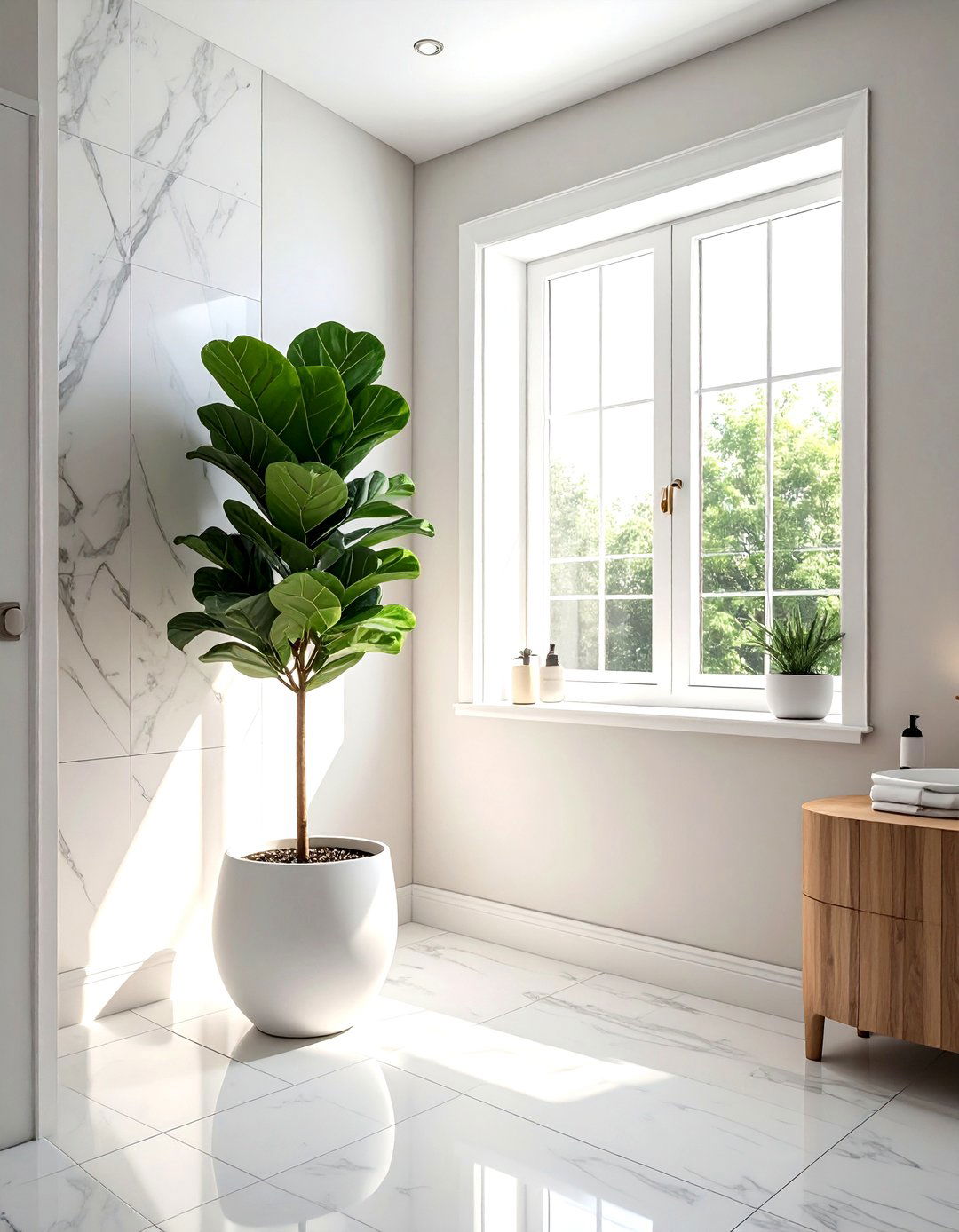 Bathroom Plant - 30 airy bathroom ideas