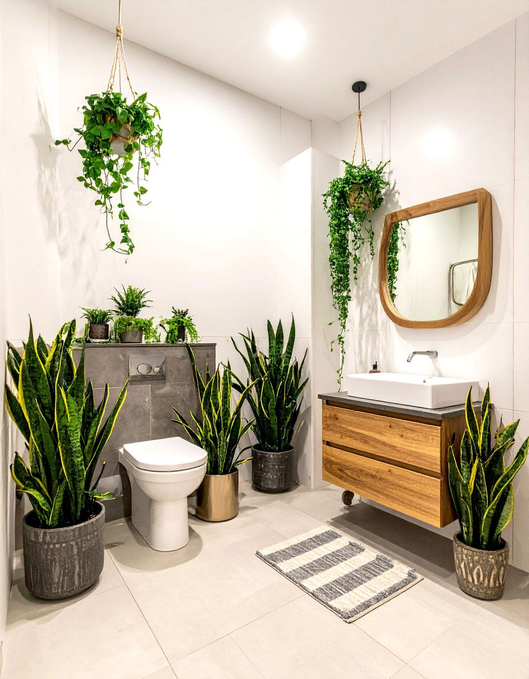 Bathroom Plants - 30 toilet room ideas