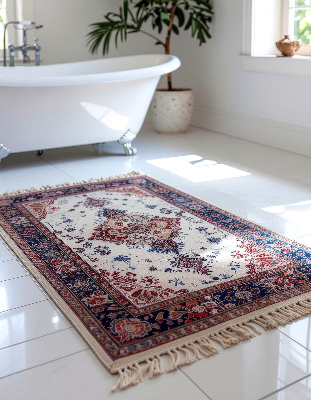 Bathroom Rug - 30 bathroom enhancement ideas