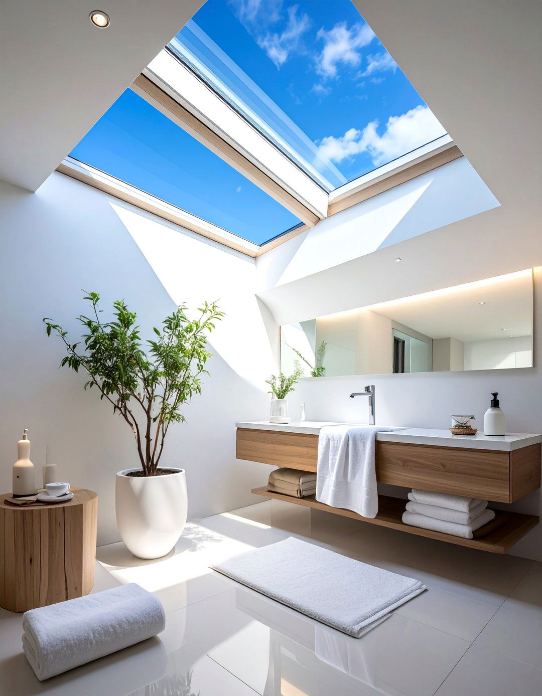 Bathroom Skylight - 30 natural light bathroom ideas