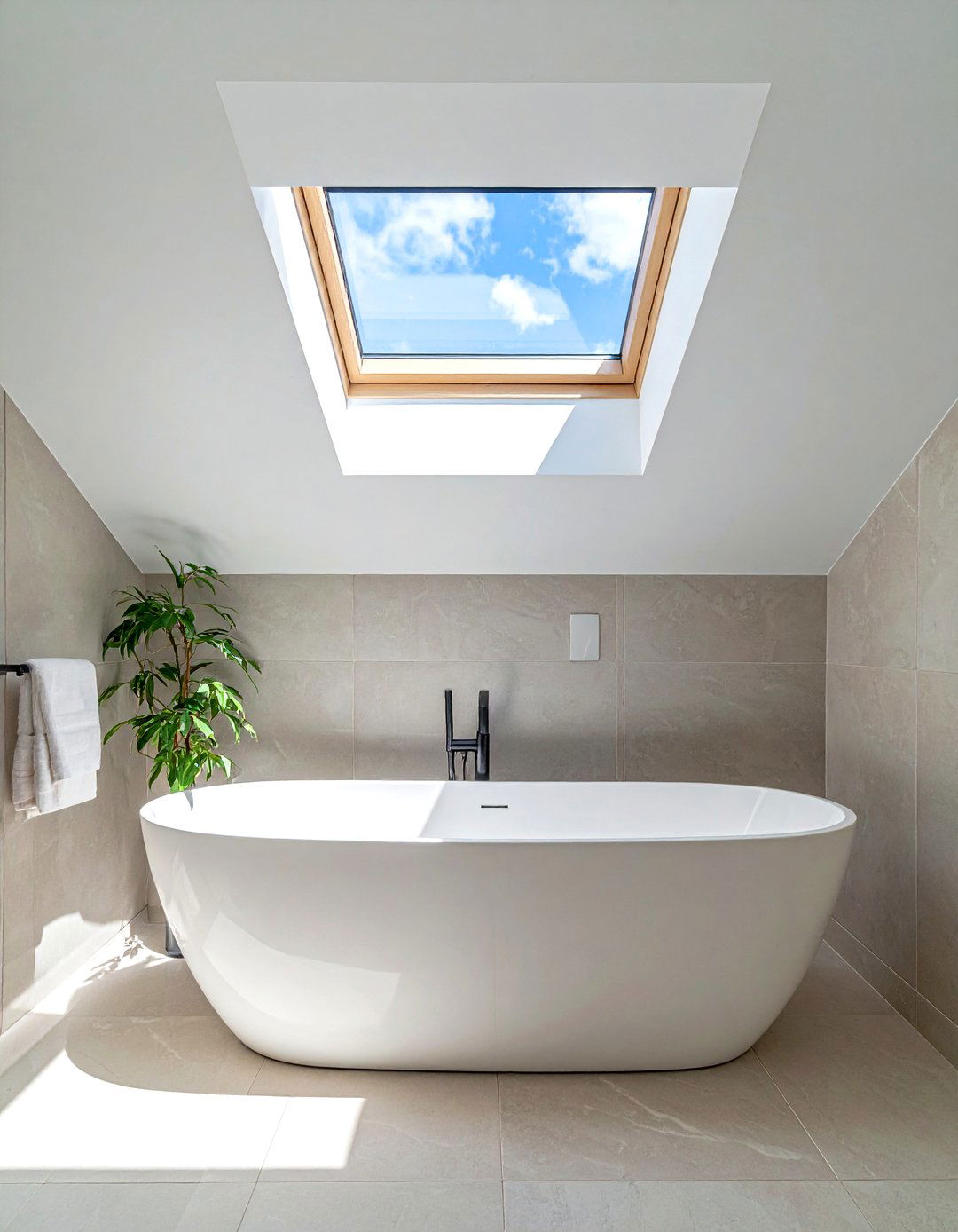 Bathroom Skylight Installation - 30 bathroom renovation ideas