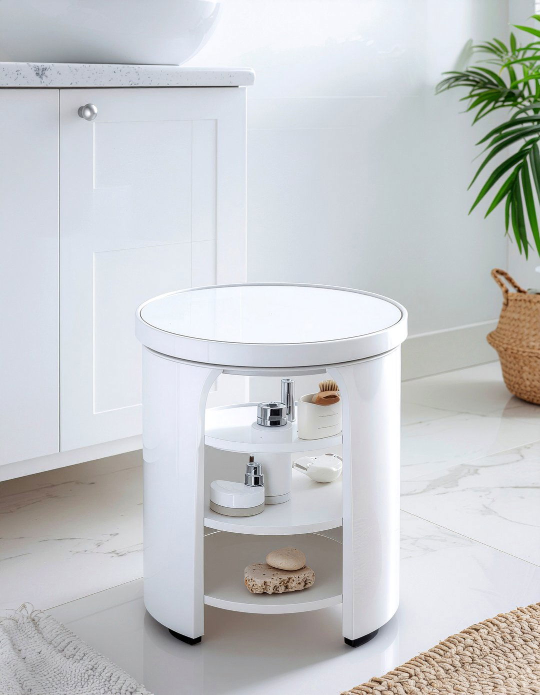 Bathroom Stool With Storage - 30 bathroom furniture ideas