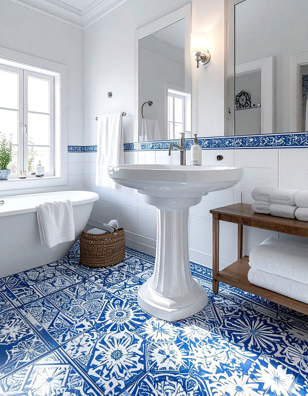 Bathroom Tile Stencil - 30 home makeover ideas