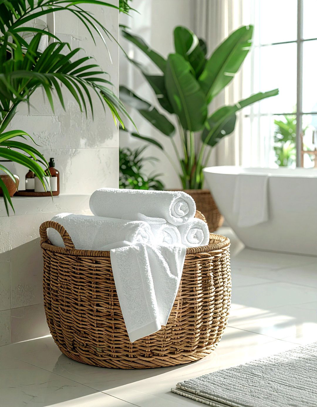 Bathroom Towel Basket - 30 storage basket ideas