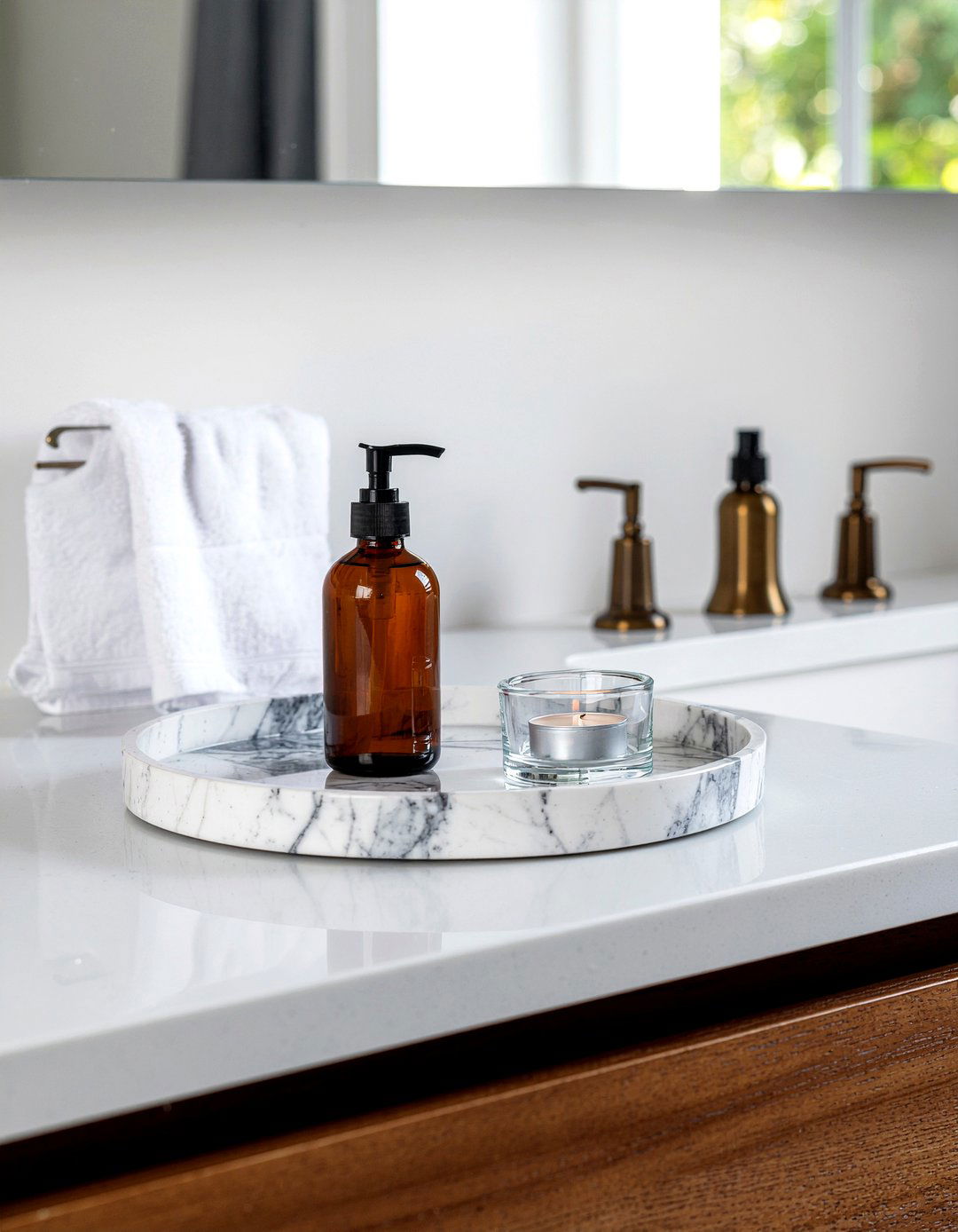 Bathroom Vanity Tray - 30 bathroom simple change ideas