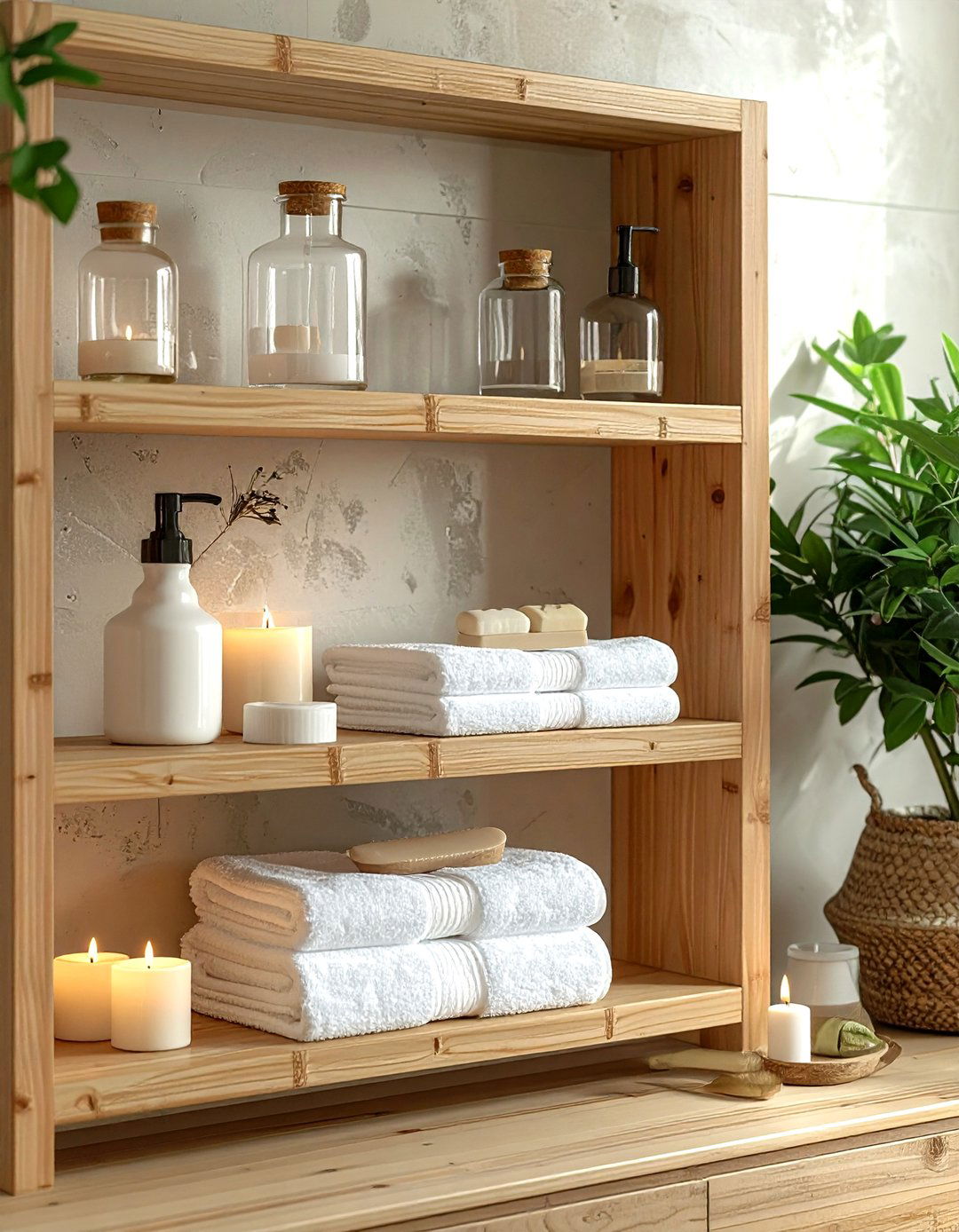 Bathroom Wall Shelf - 30 wall shelf decor ideas