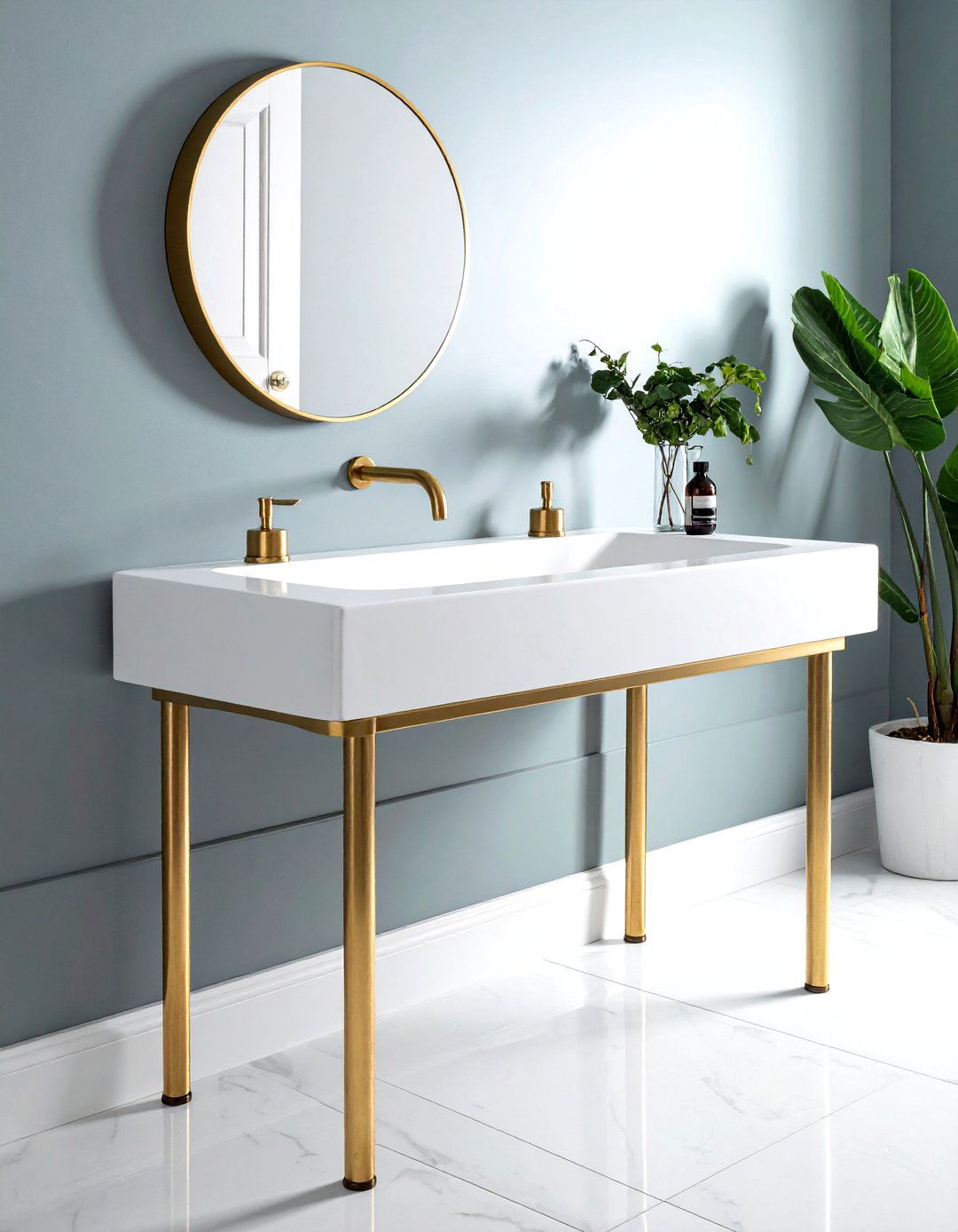Bathroom console sink - 30 traditional bathroom ideas