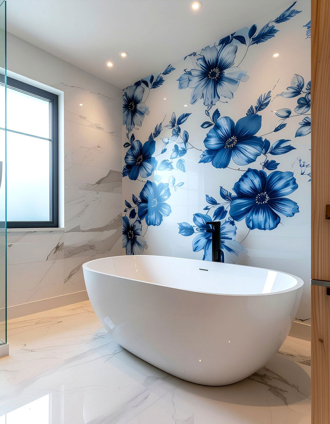 Bathroom floral wallpaper - 30 floral wallpaper ideas