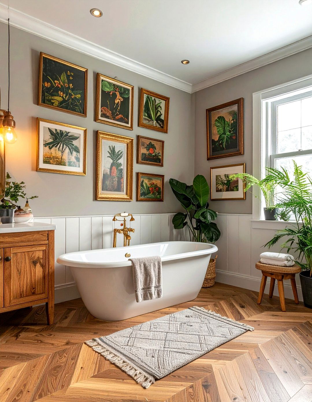 Bathroom gallery wall - 30 English bathroom ideas