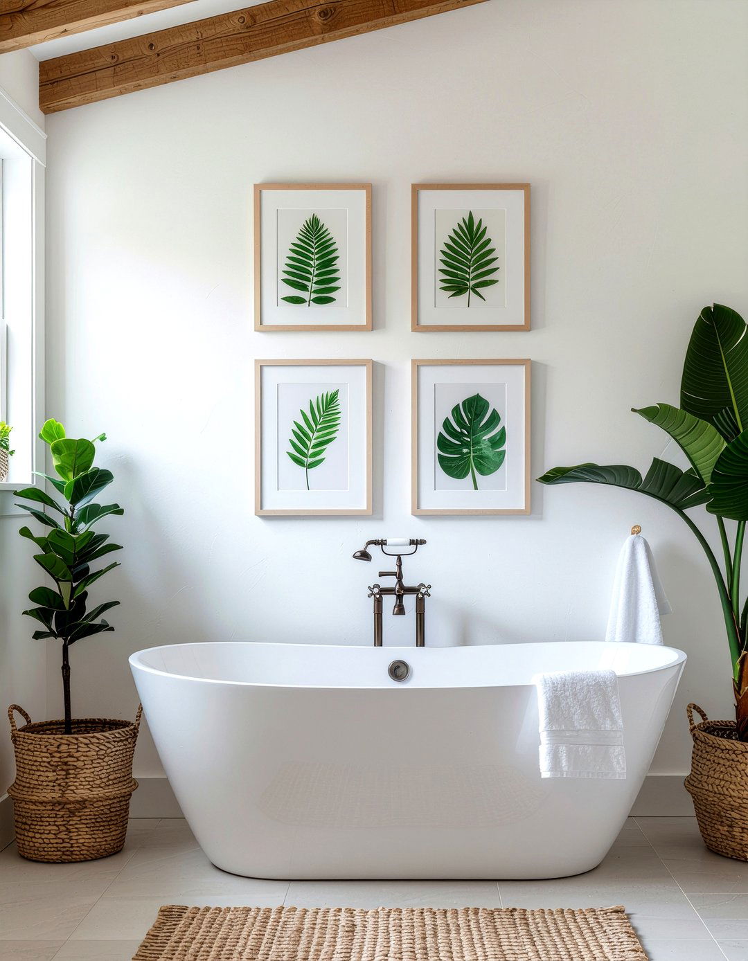 Bathroom gallery wall - 30 affordable bathroom ideas